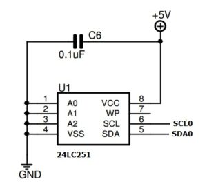 24LC512 EEPROM Connection to LPC2148