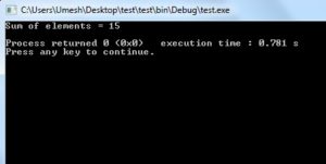 Output of Array as Function Argument