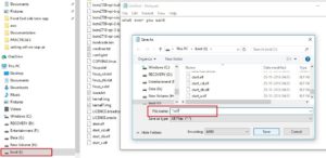 Create File and Save it is as SSH