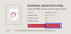 Downoad Raspbian OS Image
