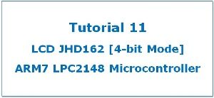Feature LCD with LPC2148 ARM7
