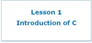 Featured Intoduction of C