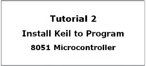 Featured Install Keil 8051