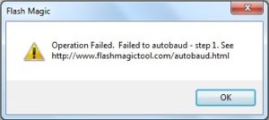 Flash Magic Tool Failed to Autobaud