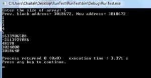 Output of Realloc in C Programming