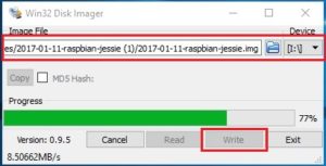 Write Raspbian on Micro SD Card