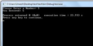 output of scanf in c programming